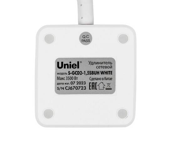 Удлинитель Uniel S-GCD2-1,5SBUH WHITE UL-00011251, изображение 6
