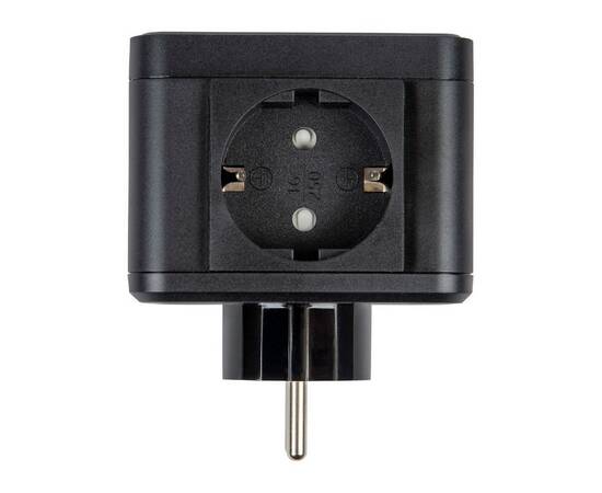 Разветвитель сетевой с выключателем Uniel S-GES2-16SBUC BLACK UL-00011246, изображение 5