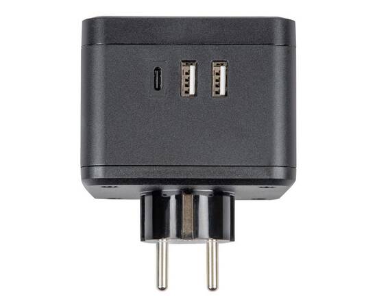 Разветвитель сетевой с выключателем Uniel S-GES2-16SBUC BLACK UL-00011246, изображение 6