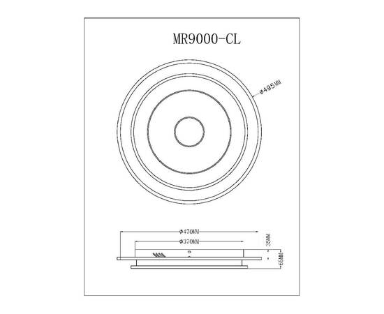 Потолочный светильник Myfar Button MR9000-CL, изображение 8