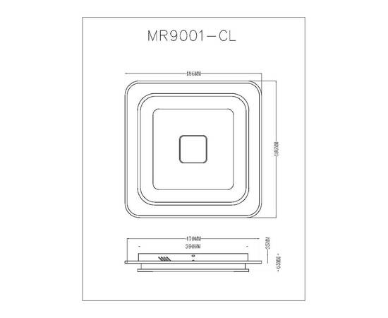 Потолочный светильник Myfar Button MR9001-CL, изображение 9