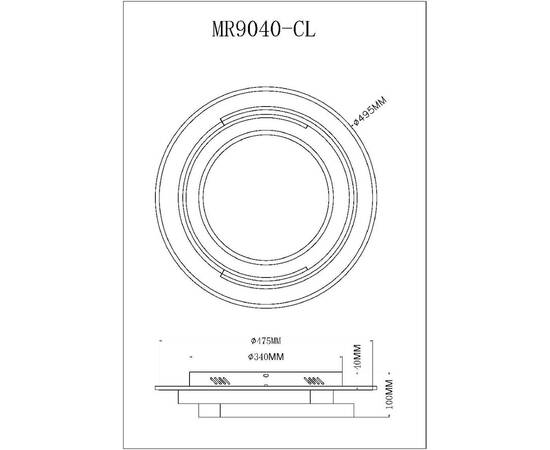 Потолочный светильник Myfar Thalassa MR9040-CL, изображение 9