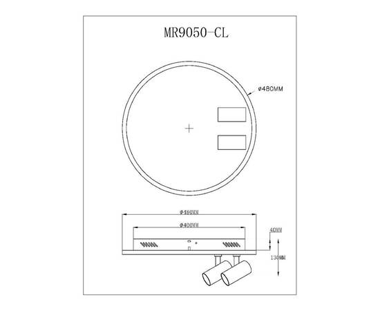 Потолочный светильник Myfar Focus MR9050-CL, изображение 9