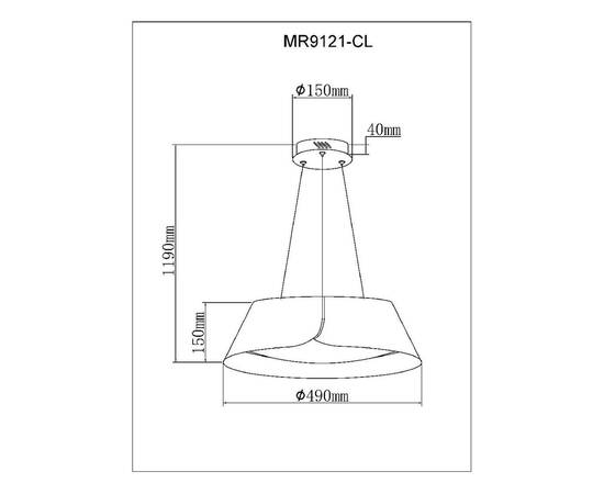 Подвесной светильник Myfar Cordelia MR9121-CL, изображение 7