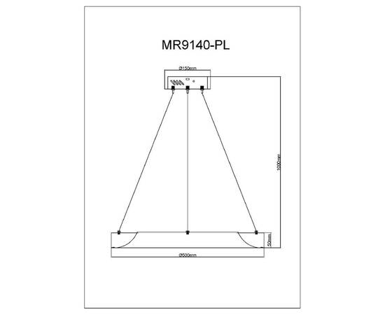 Подвесной светильник Myfar Elara MR9140-PL, изображение 7