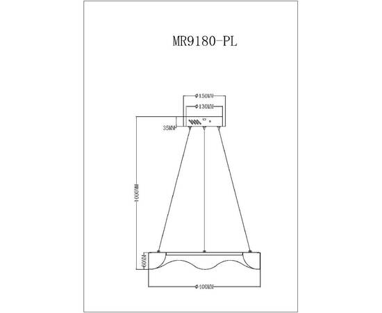 Подвесной светильник Myfar Diona MR9180-PL, изображение 7