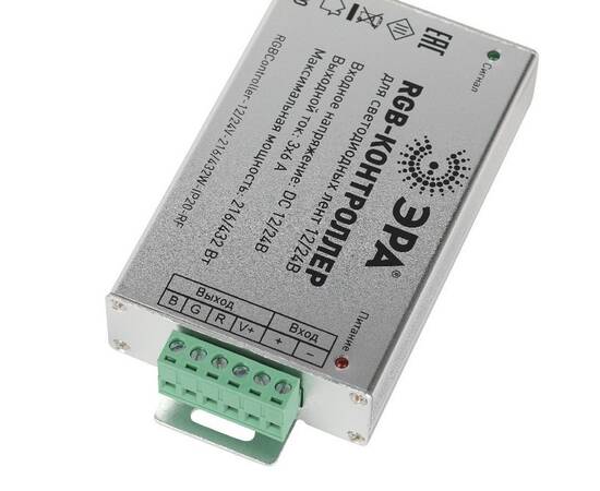 Контроллер с радио пультом Эра RGBController-12/24V-216/432W-IP20-RF Б0061112, изображение 5