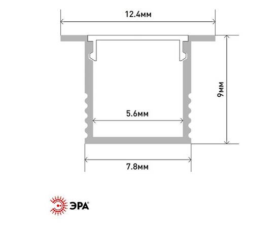 Комплект с врезным анодированным профилем Эра 1209 Б0062777, изображение 2