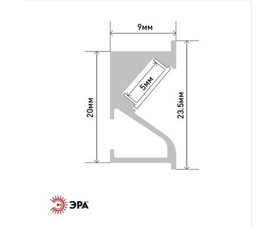 Комплект с врезным анодированным профилем Эра 2309 Б0062836, изображение 2