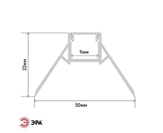 Комплект с анодированным профилем под штукатурку Эра 5022 Б0062867, изображение 2