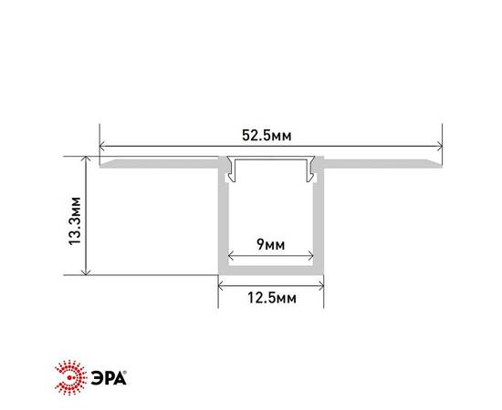 Комплект с анодированным профилем под штукатурку Эра 5313(01) Б0062860, изображение 2