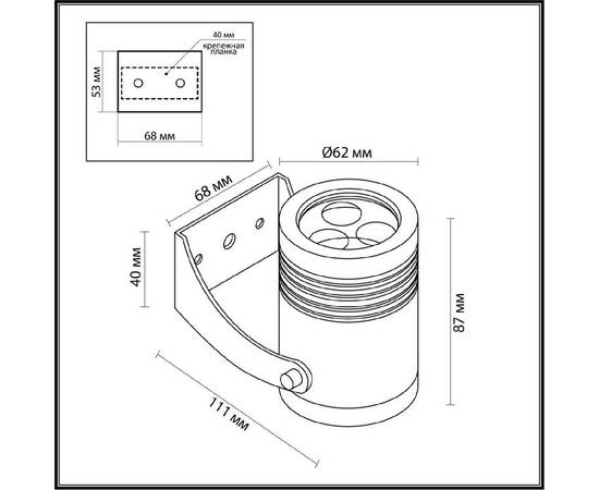 Архитектурный светильник Odeon Light Nature Stima 6648/6WA3, изображение 4