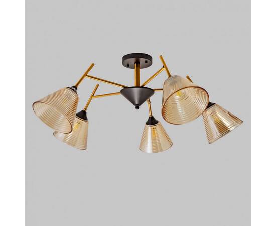 Люстра на штанге IMEX MD.4250-5-S-COP+BK