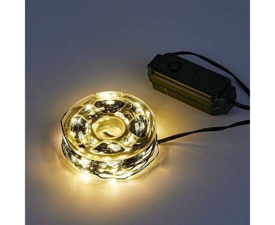 Гирлянда Роса Uniel ULD-S2000-200/DGA WARM WHITE IP20 DEW UL-00012079, изображение 6