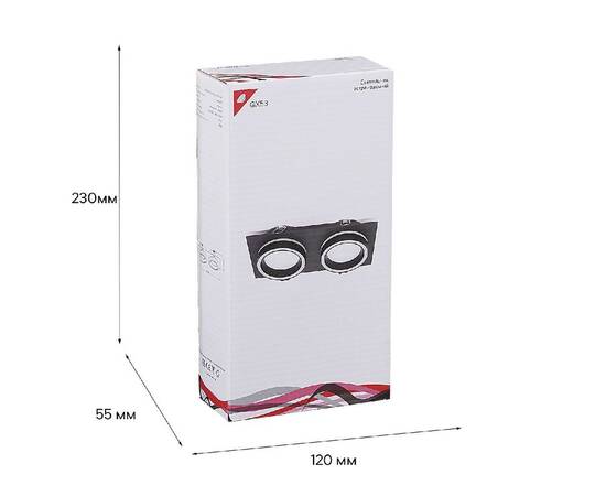 Встраиваемый светильник Reluce 53003-9.0-002LD GX53 BK, изображение 3