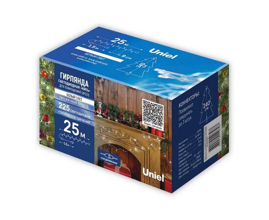 Гирлянда Нить Uniel ULD-S2500-225/STК WHITE IP20 UL-00012076, изображение 2