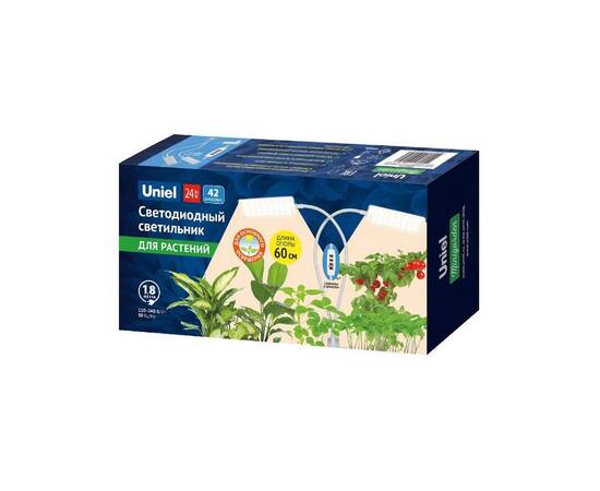 Светильник для растений Uniel ULT-P37-24W/SPFR/TM/60 IP40 WHITE TWIN UL-00011828, изображение 10