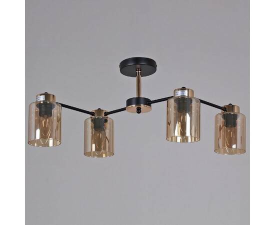 Люстра на штанге Reluce 01606-0.3-04 BK+FGD, изображение 2