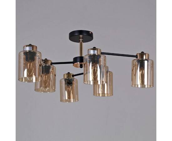 Люстра на штанге Reluce 01606-0.3-06 BK+FGD, изображение 2