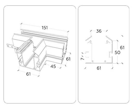 Коннектор Т-образный Ambrella Light Magnetic 220V GL1044, изображение 4