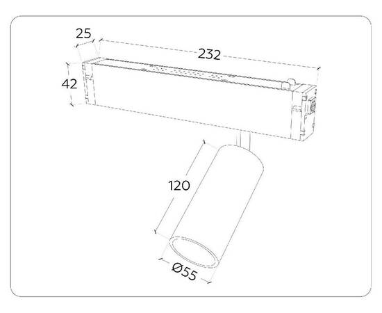 Трековый магнитный светильник Ambrella Light Magnetic 220V GL1223, изображение 7