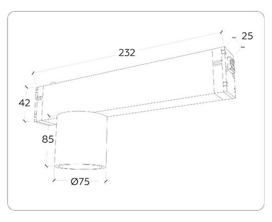 Трековый магнитный светильник Ambrella Light Magnetic 220V GL1241, изображение 2