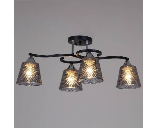 Потолочная люстра Reluce 06089-0.3-04 BK+CR