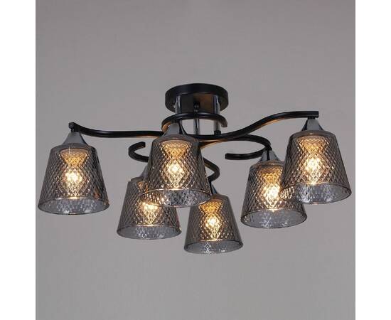 Потолочная люстра Reluce 06089-0.3-06 BK+CR