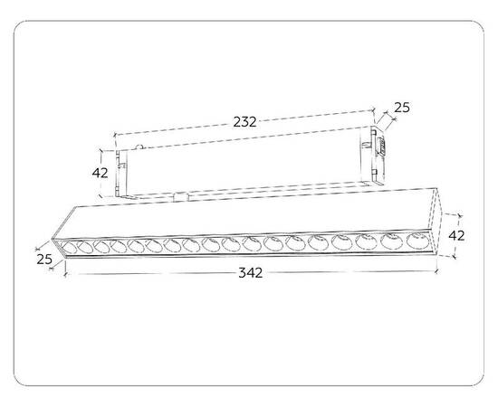 Трековый магнитный светильник Ambrella Light Magnetic 220V GL1352, изображение 2
