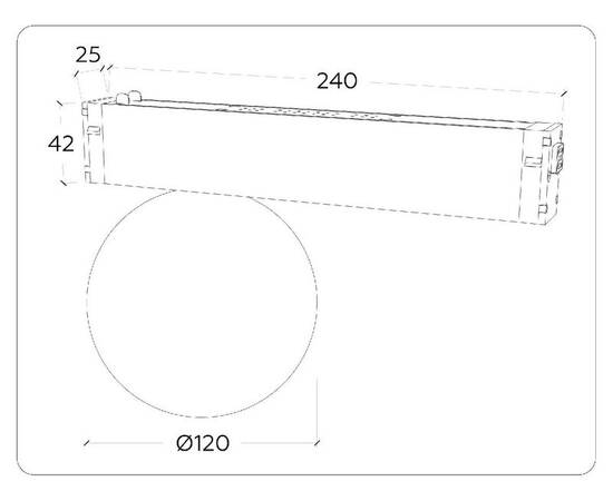 Трековый магнитный светильник Ambrella Light Magnetic 220V GL1371, изображение 6