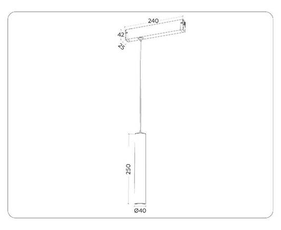 Трековый магнитный светильник Ambrella Light Magnetic 220V GL1431, изображение 2