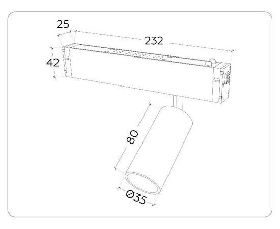 Трековый магнитный светильник Ambrella Light Magnetic 220V GL1202, изображение 6