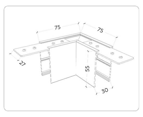 Коннектор угловой Ambrella Light Magnetic 220V GL1031, изображение 6
