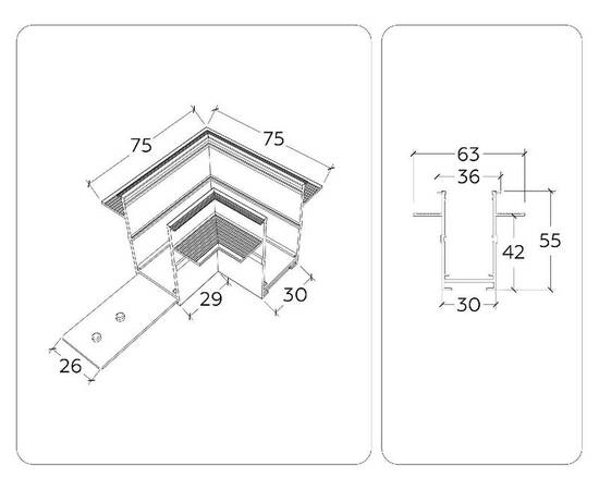 Коннектор угловой Ambrella Light Magnetic 220V GL1040, изображение 6