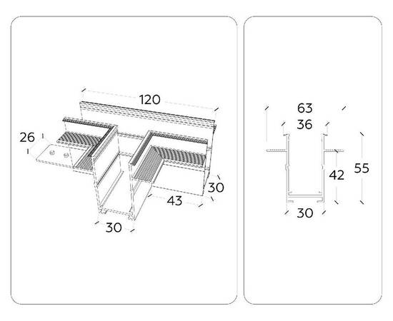 Коннектор Т-образный Ambrella Light Magnetic 220V GL1041, изображение 6
