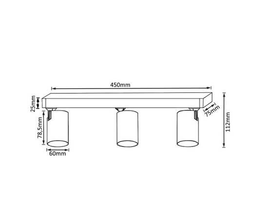 Спот Crystal Lux CLT 017CW3 L450 WH, изображение 2