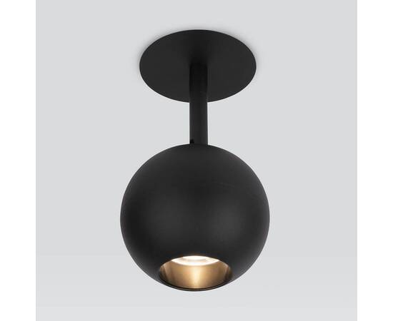 Встраиваемый светодиодный спот Elektrostandard Ball 9926 LED 12W 4200K черный a053738, изображение 4