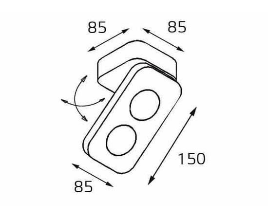 Светодиодный спот Italline 62AC21 white, изображение 2