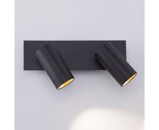 Светодиодный спот Eurosvet Fleur 20066/2 LED черный/золото