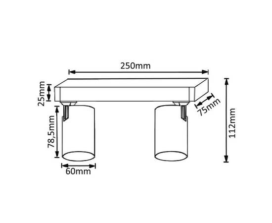 Спот Crystal Lux CLT 017CW2 L250 WH, изображение 2