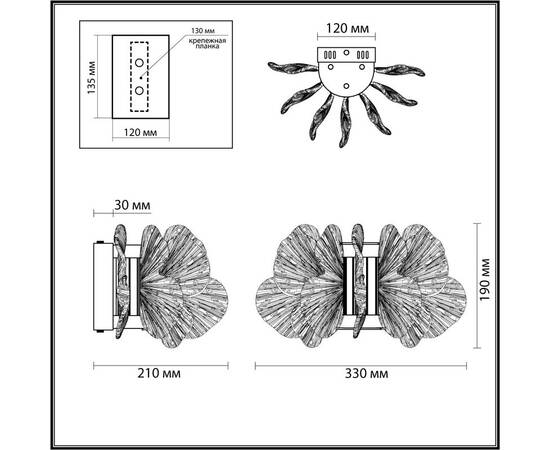 Настенный светильник Odeon Light L-Vision 5089/25WL, изображение 2