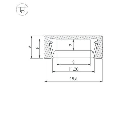 Алюминиевый профиль Arlight Arlight MIC-M-3000 ANOD 044542, изображение 5