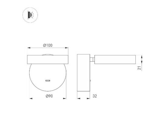 Спот Arlight SP-MILADY-R90-6W Warm3000 048153, изображение 2