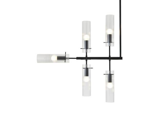 Люстра на штанге Indigo Saetta 11053/12R Black V000566, изображение 3