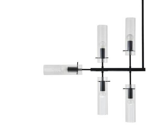 Люстра на штанге Indigo Saetta 11053/12R Black V000566, изображение 4