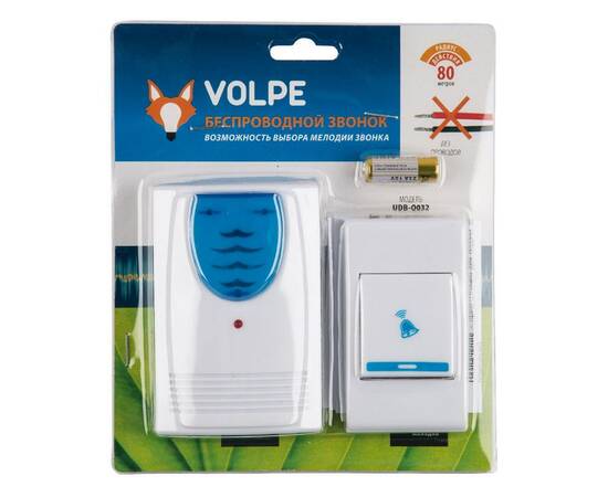 Беспроводной звонок Volpe UDB-Q032 W-R1T1-32S-100M-WH UL-00010594