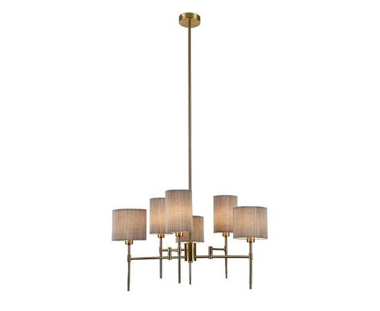Люстра на штанге Indigo Plisse 13033/6R Brass V000536