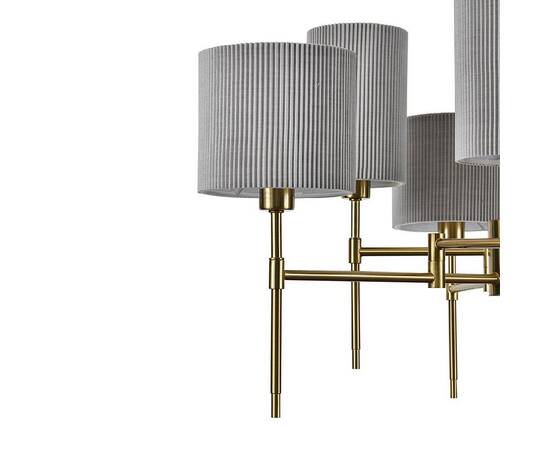 Люстра на штанге Indigo Plisse 13033/6R Brass V000536, изображение 4