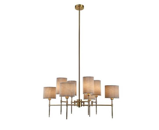 Люстра на штанге Indigo Plisse 13033/8R Brass V000537