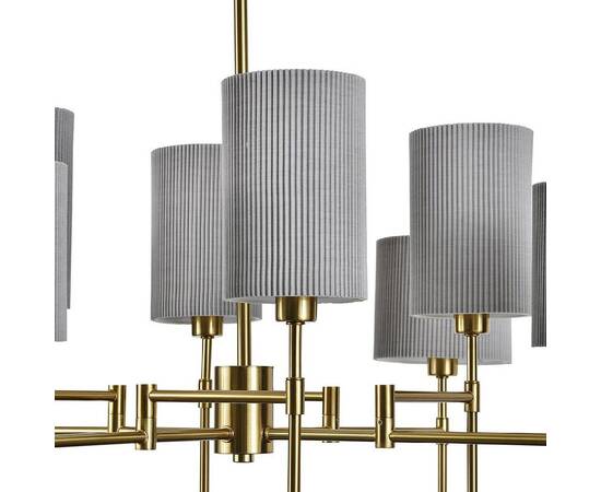 Люстра на штанге Indigo Plisse 13033/8R Brass V000537, изображение 4